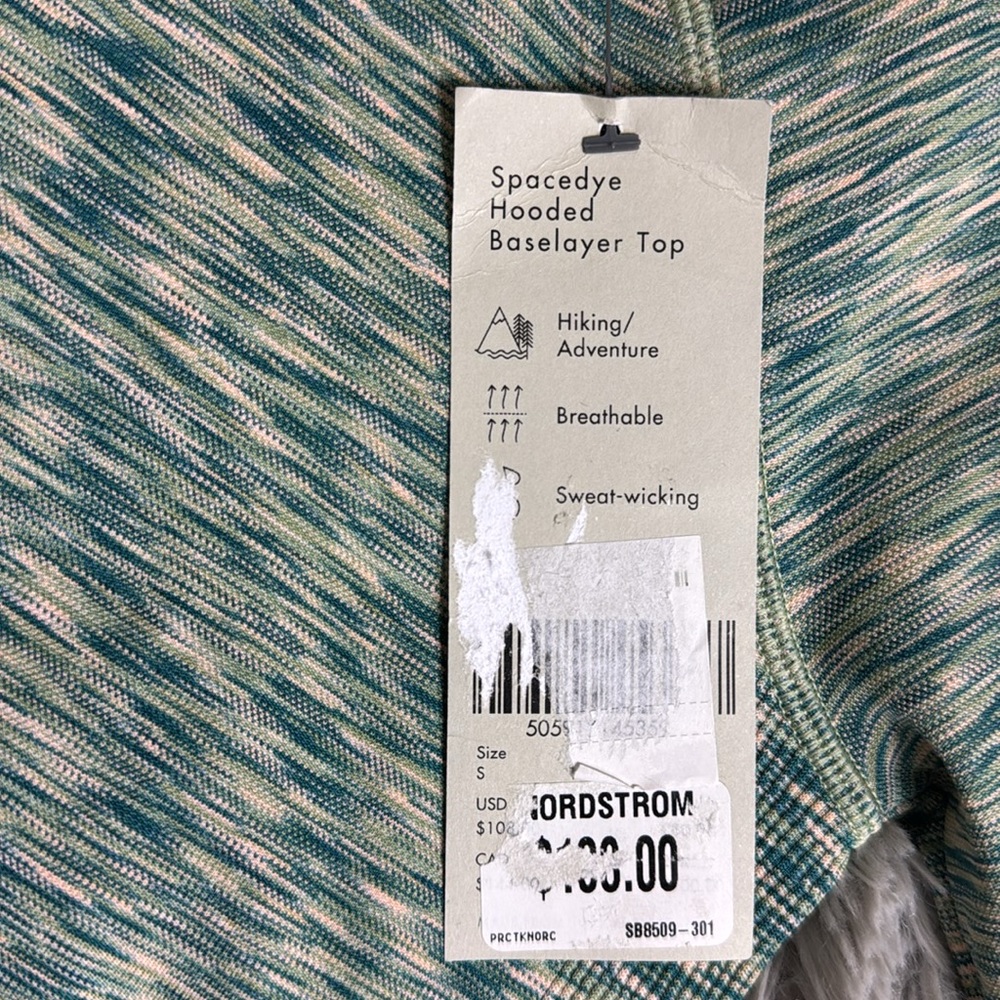NWT Sweaty Betty Space Dye Hoodie Terrain Green size S - Picture 4 of 11